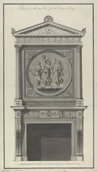 Headfort House, Esszimmer, Kaminstück, 1771